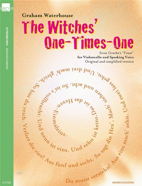 Graham Waterhouse: The Witches' One-Times-One, Noten