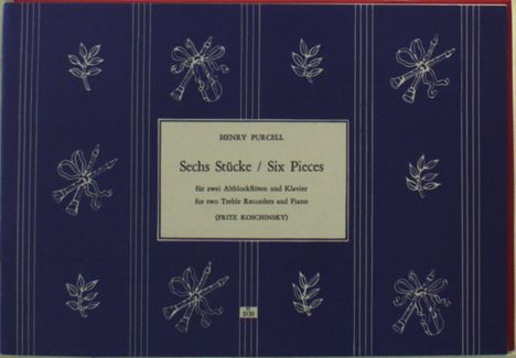 Henry Purcell: Purcell, Henry      :6 Stücke f. 2 Altblockfl., Noten