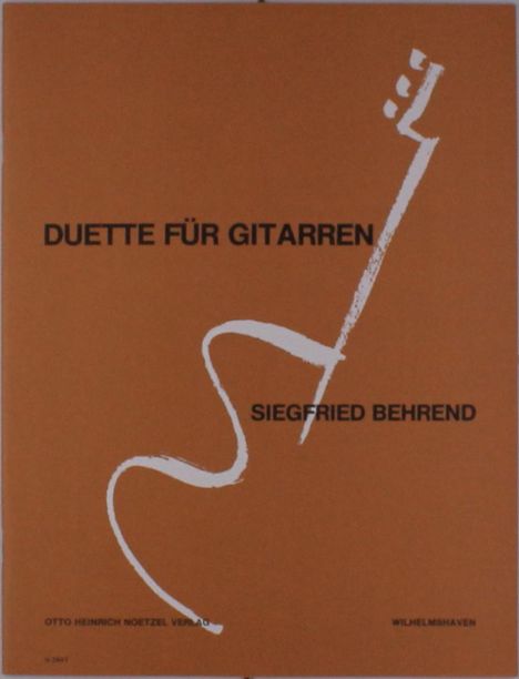 Duette für Gitarren, Noten