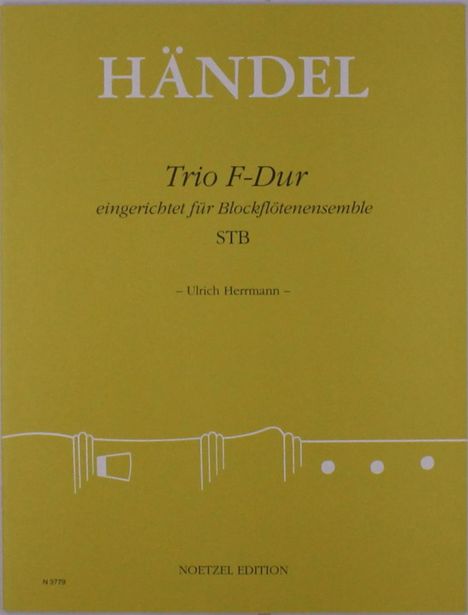 Georg Friedrich Händel: Trio eingerichtet für Blockflö, Noten