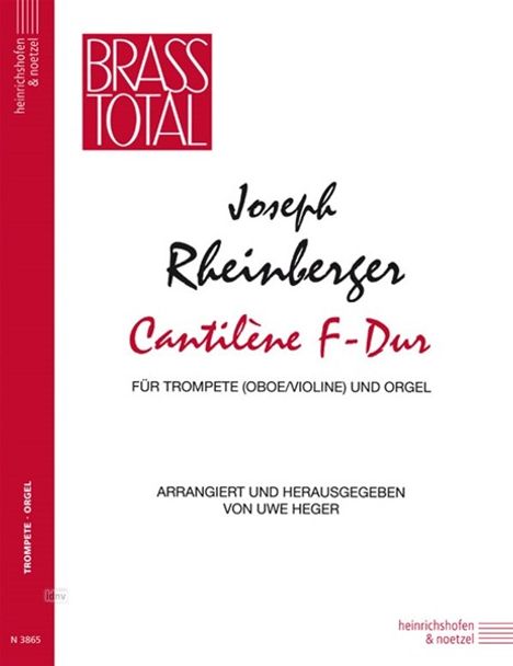 Josef Rheinberger: Cantilene für Trompete (Oboe/V, Noten