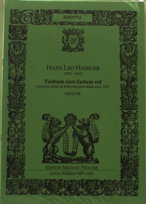 Hans Leo Hassler: Verbum caro factum est, Noten