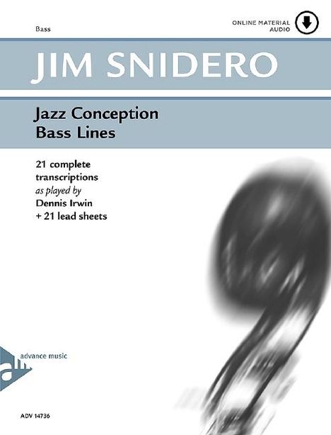 Jim Snidero: Jazz Conception Bass Lines, Noten