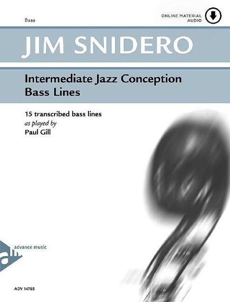 Snidero, J: Intermediate Jazz Conception Bass Lines, Noten