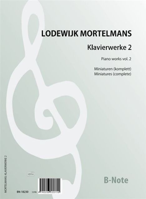 Lodewijk Mortelmans: Klavierwerke 2: Miniaturen (komplett), Noten