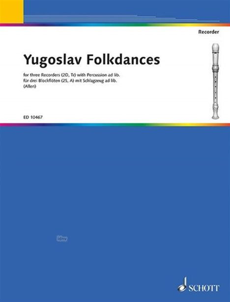 Yugoslav Folkdances, Noten