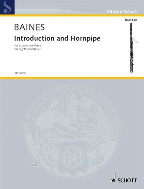 Francis Baines: Introduction and Hornpipe g-Mo, Noten