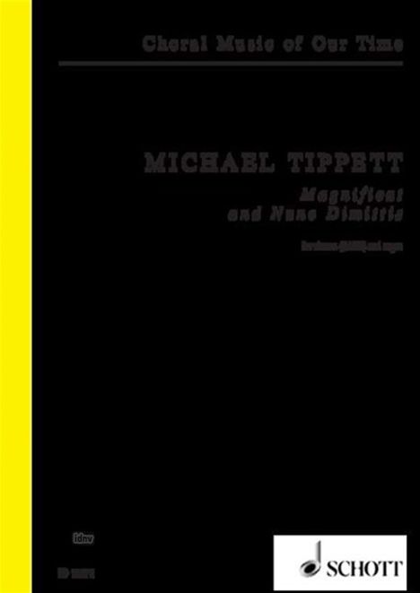 Michael Tippett: Magnificat and Nunc Dimittis, Noten