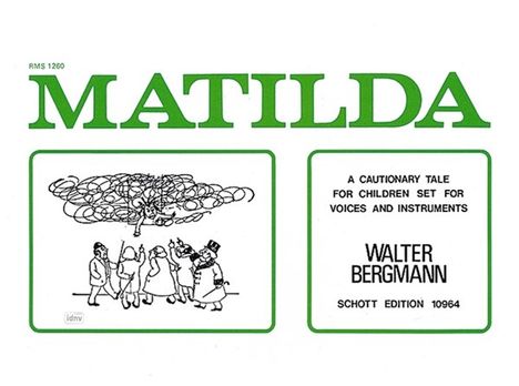 Walter Bergmann: Matilda, Noten