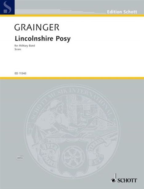 George Percy Aldridge Grainger: Lincolnshire Posy, Noten