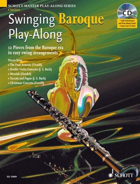 Swinging Baroque Play-Along for Clarinet [With CD (Audio)], Buch