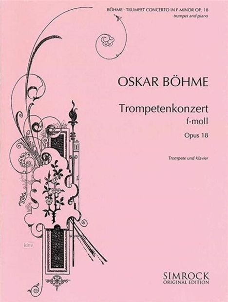 Oskar Böhme: Trompetenkonzert f-Moll op. 18, Noten