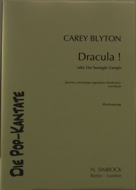 Carey Blyton: Dracula! op. 87, Noten