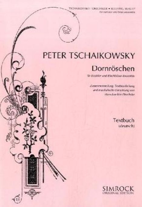 Dornröschen, Bearbeitung für Erzähler und Blechbläser-Ensemble, Textbuch (deutsch), Buch