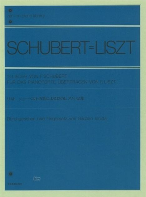 Franz Liszt: 13 Lieder, Noten