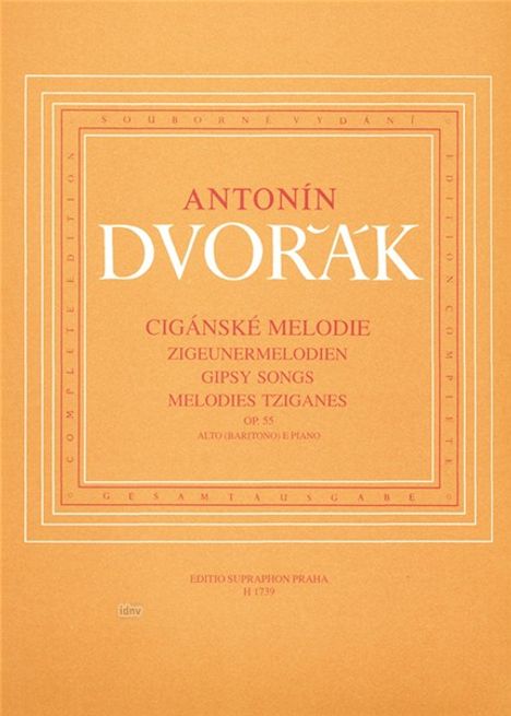 Antonin Dvorak: Zigeunermelodien op. 55, Noten