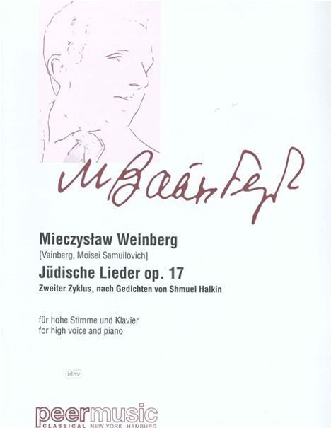 Juedische Lieder op. 17 (1944), Noten
