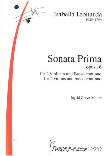 Isabella Leonarda: Sonate Nr. 1 für zwei Violinen, Noten