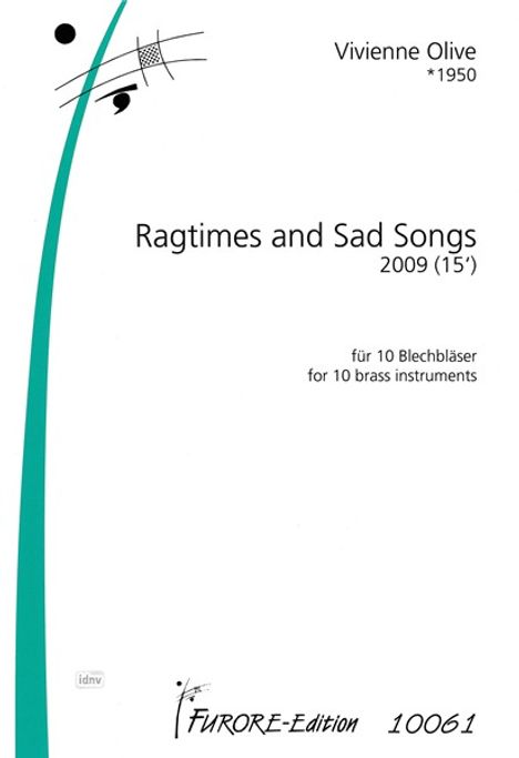 Vivienne Olive: Ragtimes and Sad Songs (2009), Noten