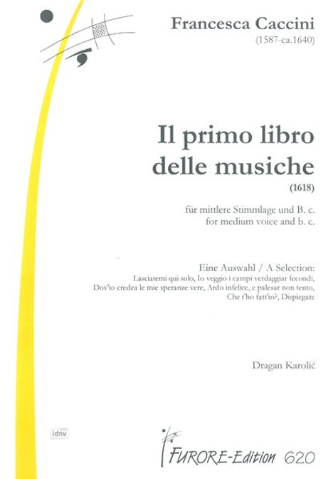 Francesca Caccini: Il Primo Libro delle musiche, Noten