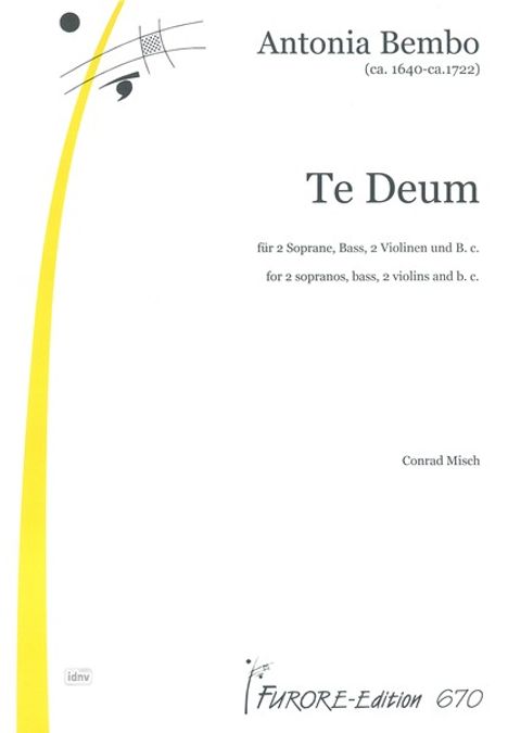 Antonia Bembo: Te deum, Noten