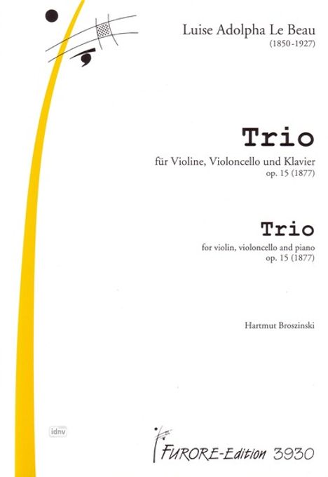 Luise Adolpha le Beau: Trio d-Moll op. 15, Noten