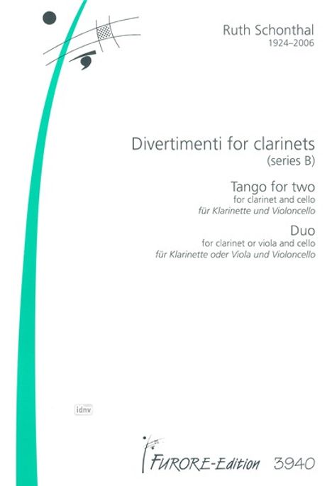 Ruth Schonthal: Divertimenti for clarinets (Se, Noten
