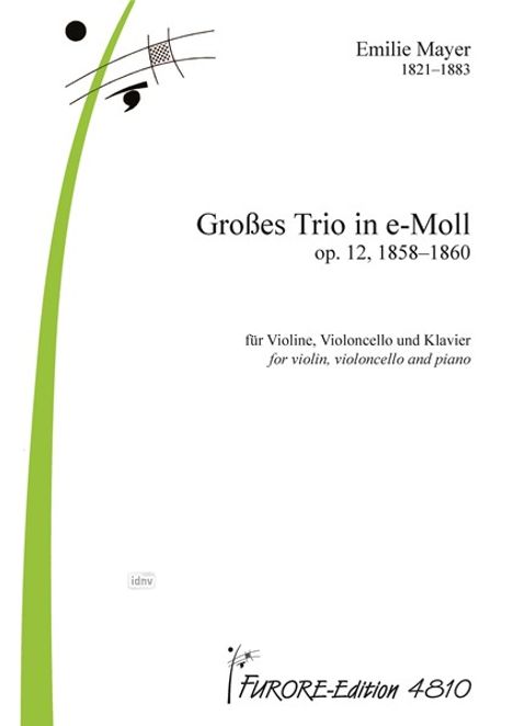 Emilie Mayer: Großes Trio in e-Moll op. 12 (1858-1860), Noten