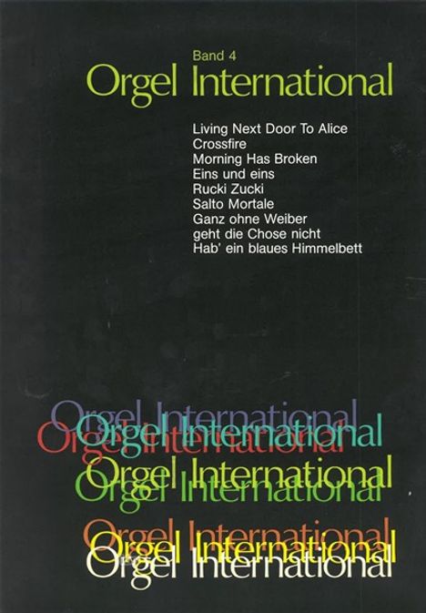 Orgel International, Noten