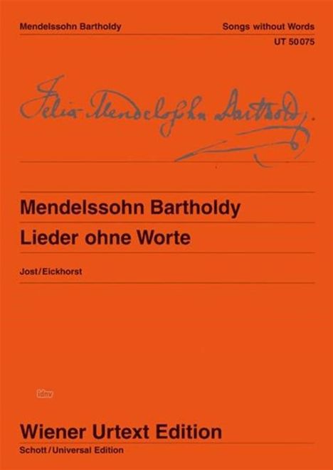 Mendelssohn:Lieder ohne Worte, Noten