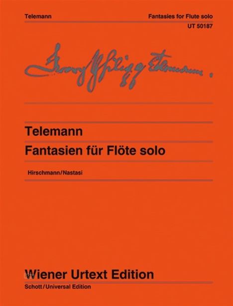 Georg Philipp Telemann: Fantasien, Noten