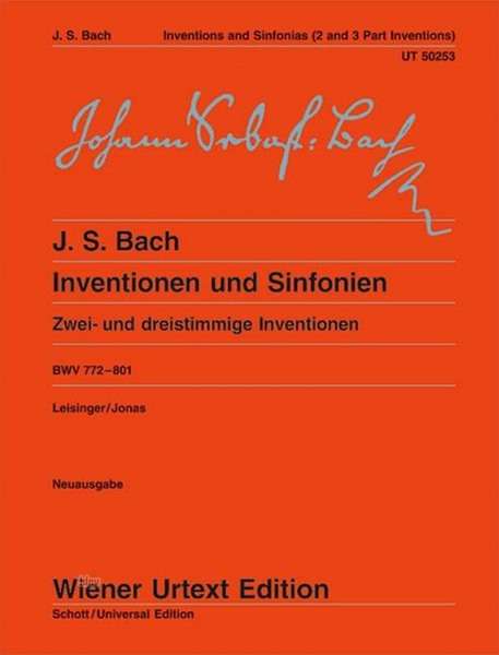 Johann Sebastian Bach: Inventionen und Sinfonien BWV 772 - 801, Noten