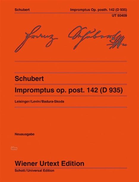 Franz Schubert: Impromptus op. posth. 142 D 935, Noten