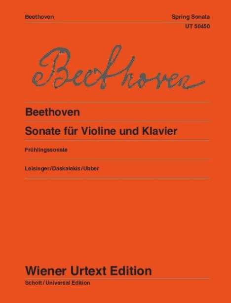 Sonate für Violine und Klavier, Buch