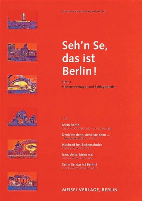 Thomas Natschinski: Sehn se, das ist Berlin Heft 1, Noten