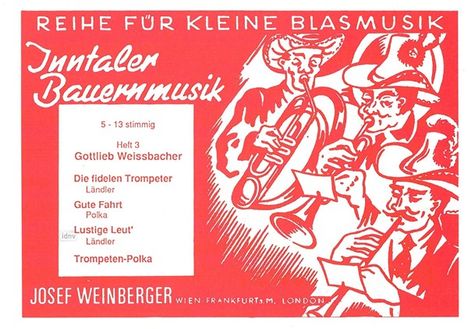 Gottlieb Weissbacher: Inntaler Bauernmusik - Heft 3, Noten