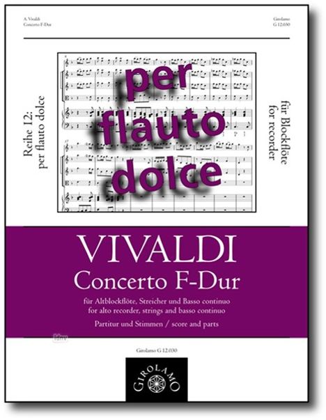 Antonio Vivaldi: Concerto F-Dur, RV 442 (Partit, Noten