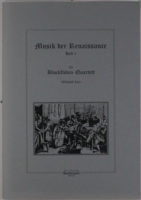 Willibald Lutz: Renaissance-Musik für Blöckflö, Noten