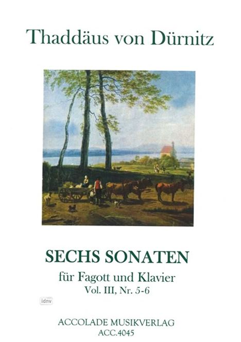 Freiherr Thaddäus von Dürnitz: Dürnitz, Thaddäus vo:Sechs Son. f. Fag. u. Kla, Noten