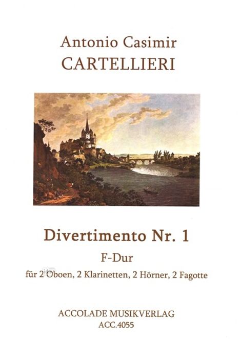 Antonio Casimir Cartellieri: Divertimento Nr.1 F-dur, Noten