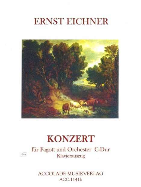 Ernst Eichner: Konzert für Fagott uind Orches, Noten
