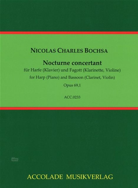 Nicolas Charles Bochsa: Nocturne concertant Es-Dur op., Noten