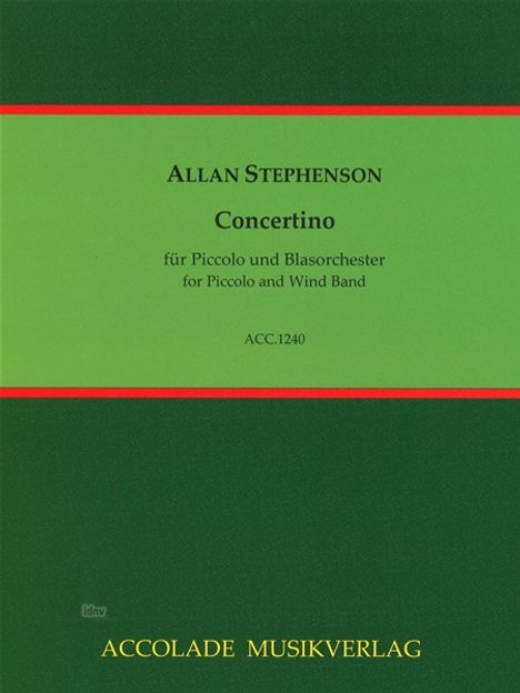 Allan Stephenson: Concertino für Piccolo und Bla, Noten