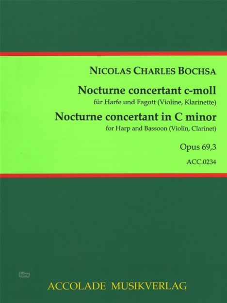 Nicolas Charles Bochsa: Nocturne concertant c-Moll op., Noten
