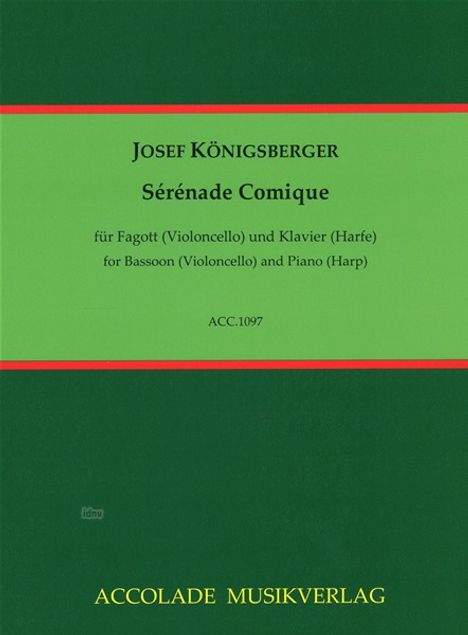Josef Königsberger: Serenade comique (Komisches St, Noten
