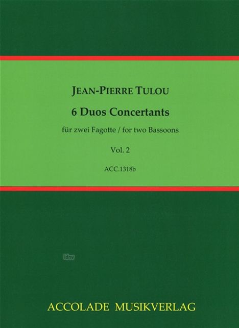 Jean-Pierre Tulou: 6 Duos concertants Heft 2 für, Noten