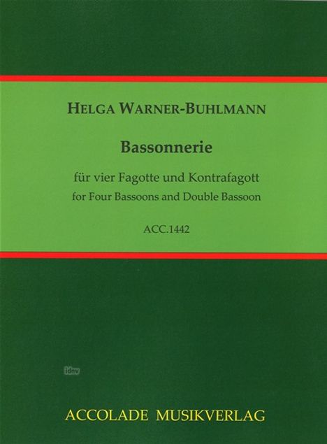Helga Warner-Buhlmann: Bassonnerie (2013), Noten