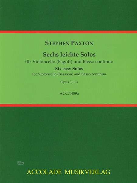 Stephen Paxton: 6 Easy Solos Band 1, Noten