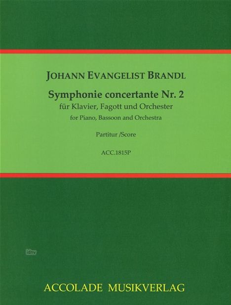 Johann Evangelist Brandl: Symphonie concertante Nr. 2 C-Dur, Noten