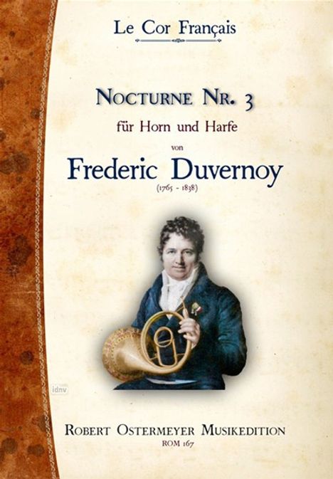 Frédéric Duvernoy: Nocturne Nr.3 für Horn und Har, Noten